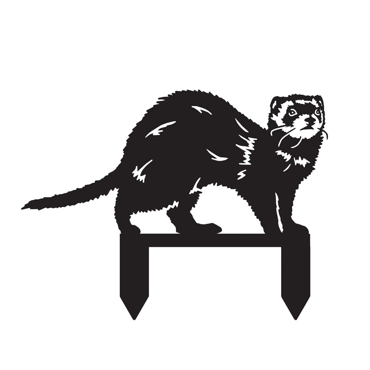 Ferret Silhouette in a Black Finish