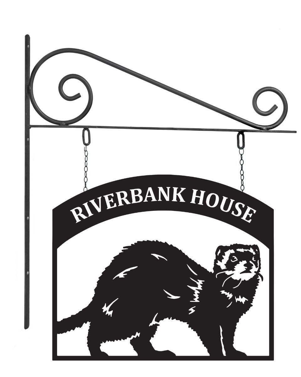 Charming "Ferret" House Sign 