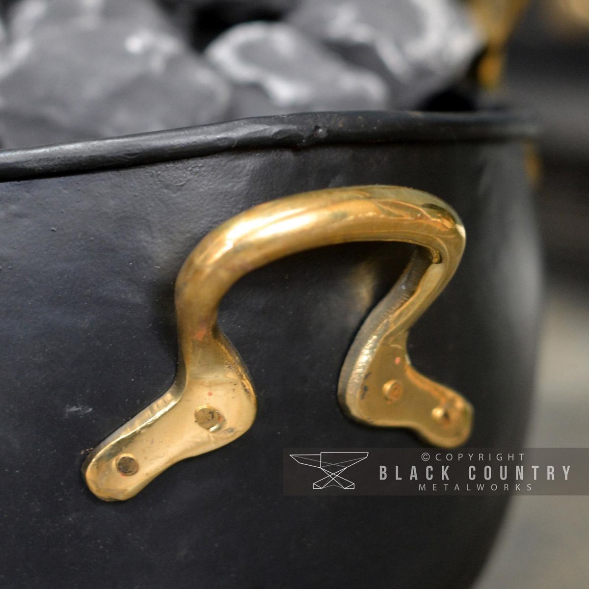 Carry Handle on the Back of the "Countess" Coal Bucket