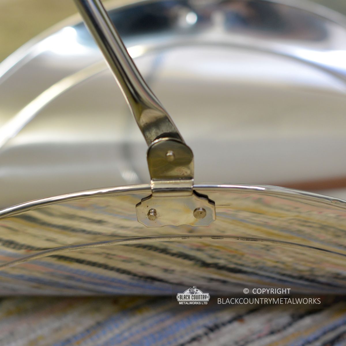 Close-up of the Hinges on the Handle