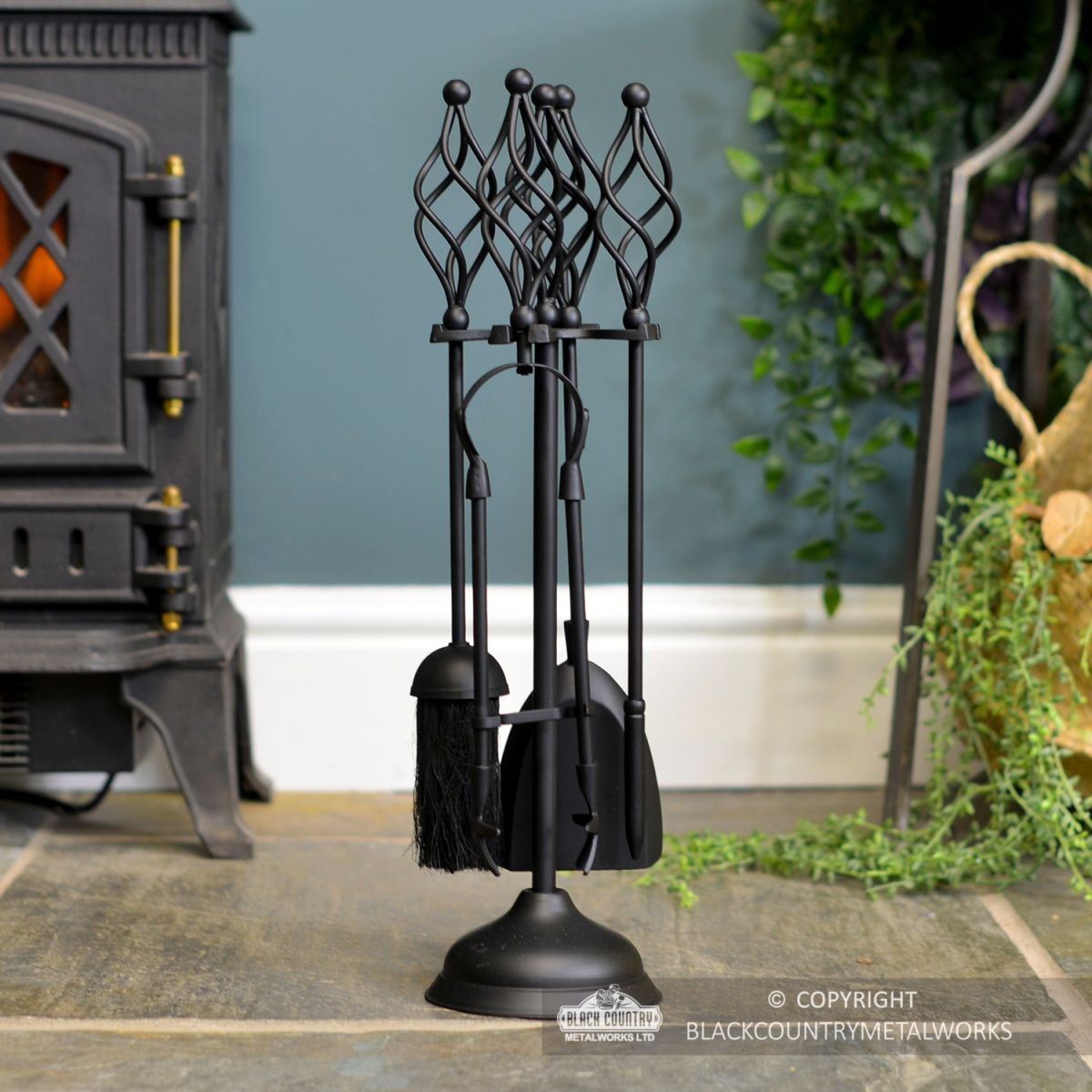 Black "Kingfisher" Traditional Companion Set 