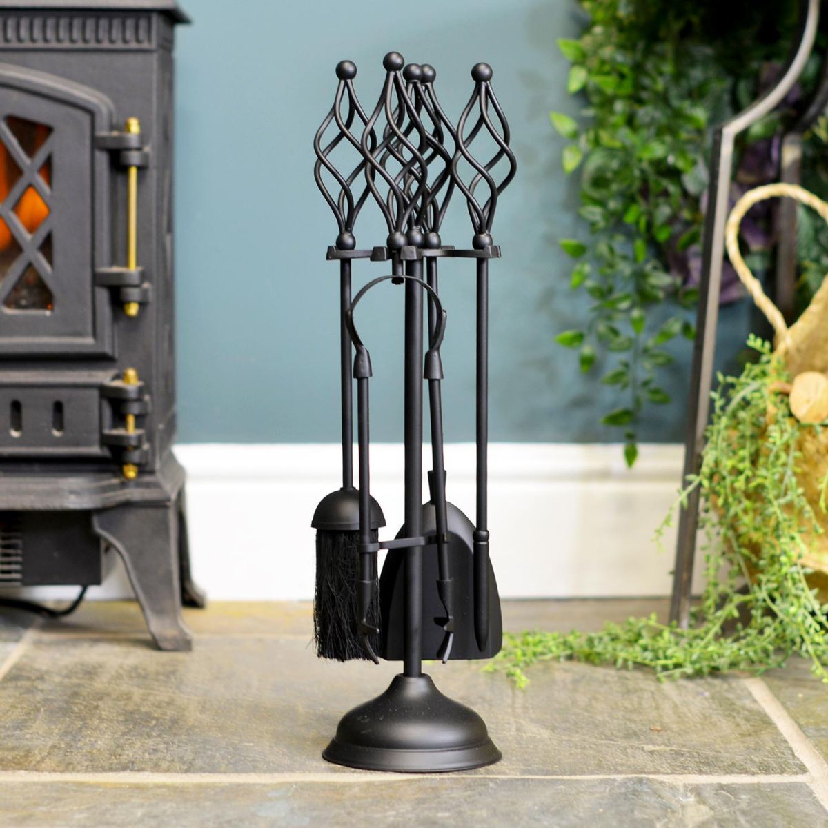 "Kingfisher" Companion Set Finished in Black