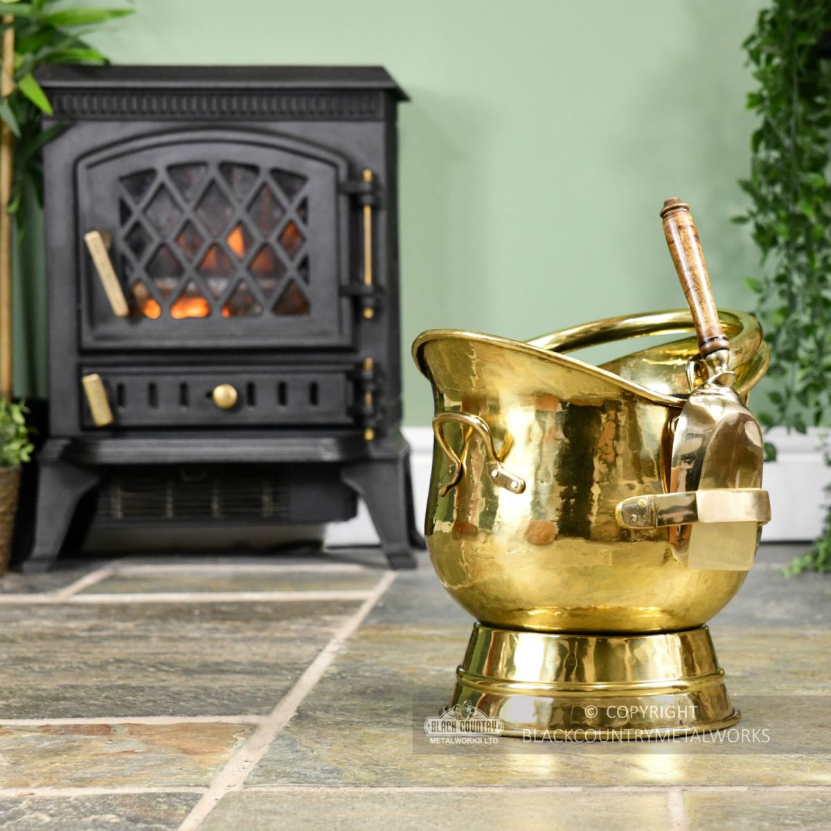 Polished Brass Contessa Coal Bucket Polished Brass Contessa Coal Bucket