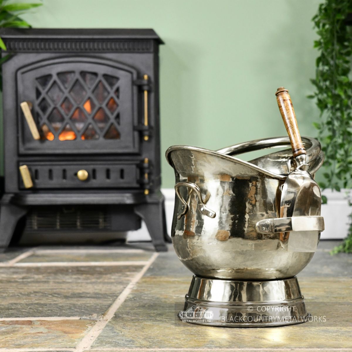 Bright Chrome Contessa Coal Bucket