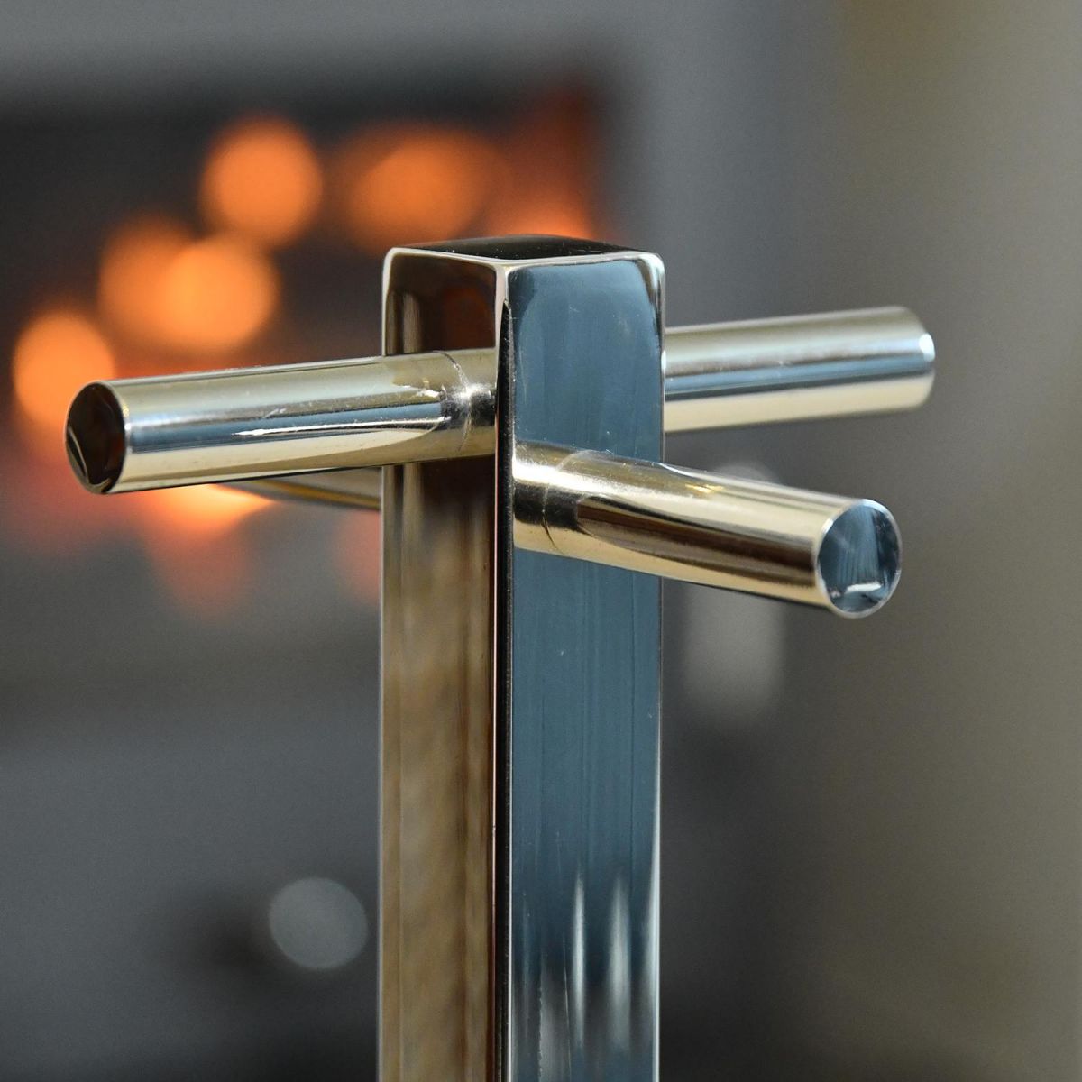 Close up of Stainless Steel Stand 