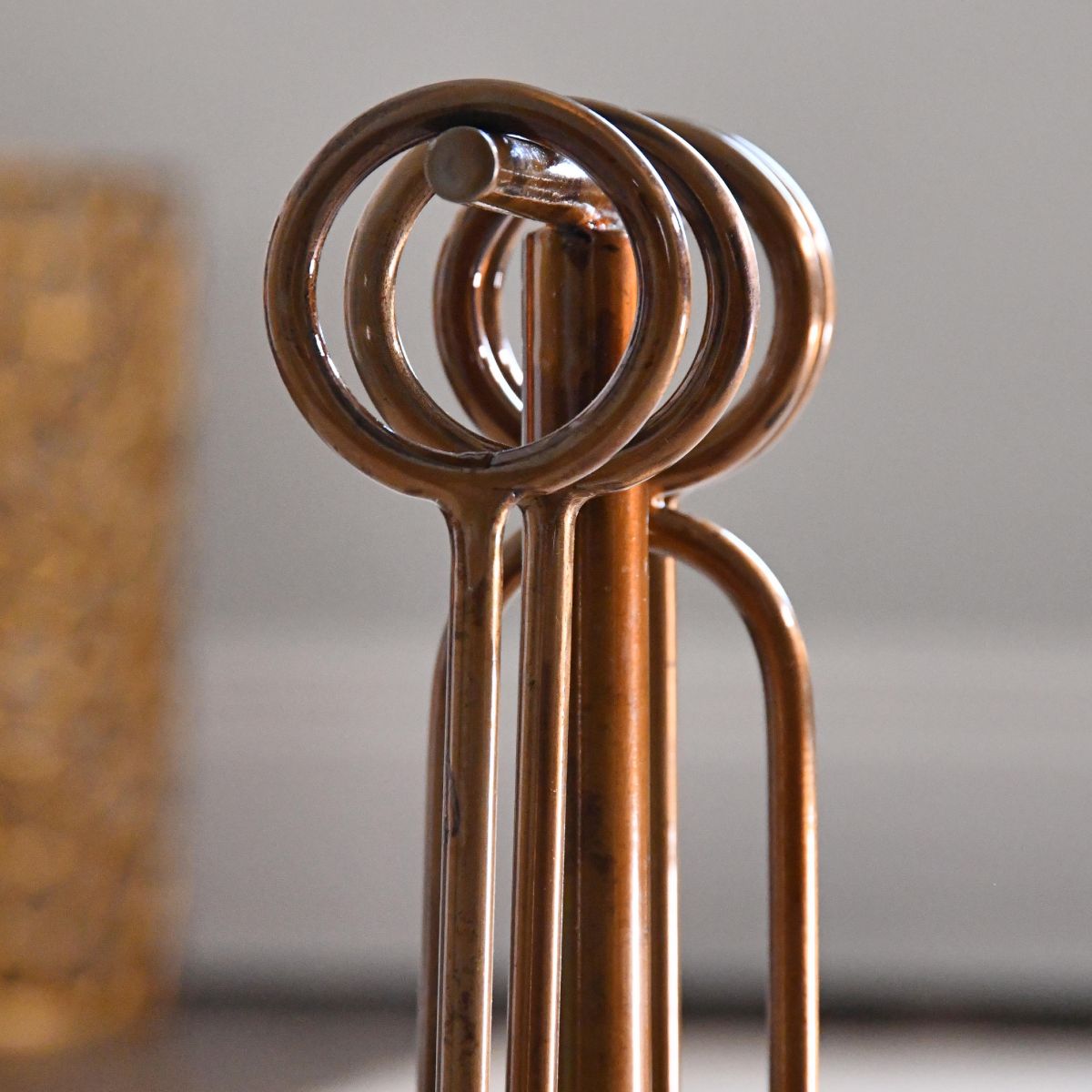 Close up of circular handles 
