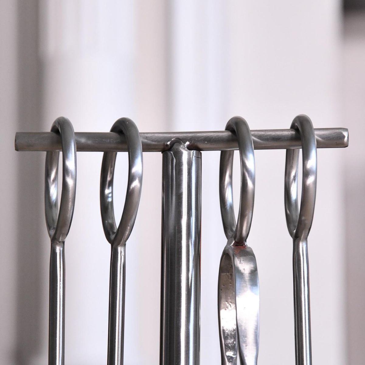 Close up of T-Bar frame and circular handles