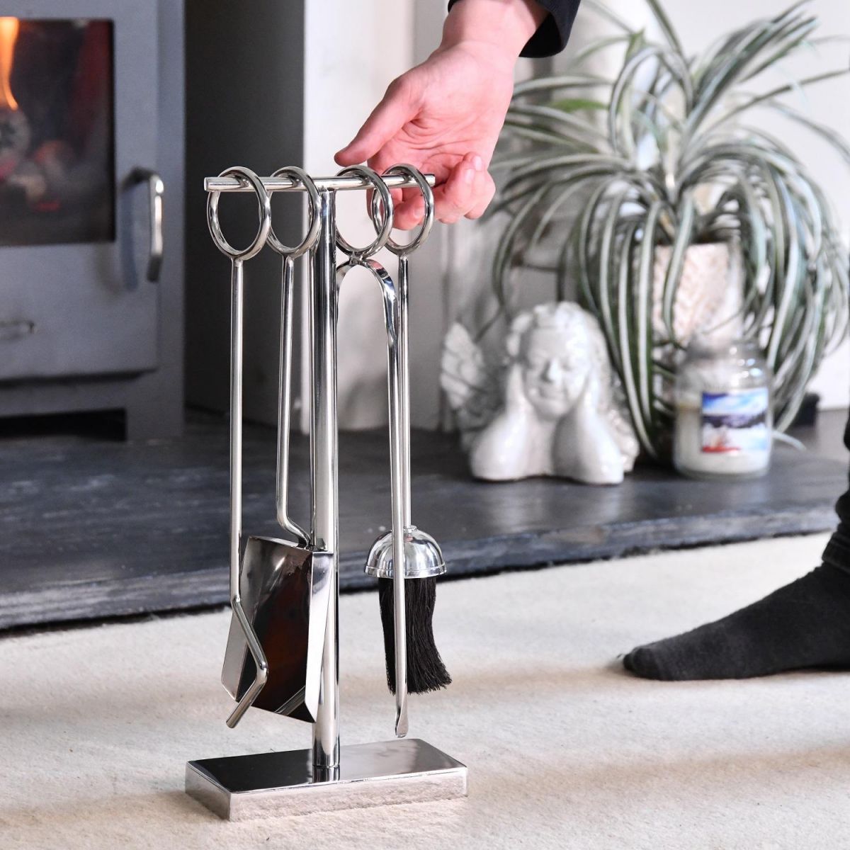 Midleton Polished Steel Companion Set