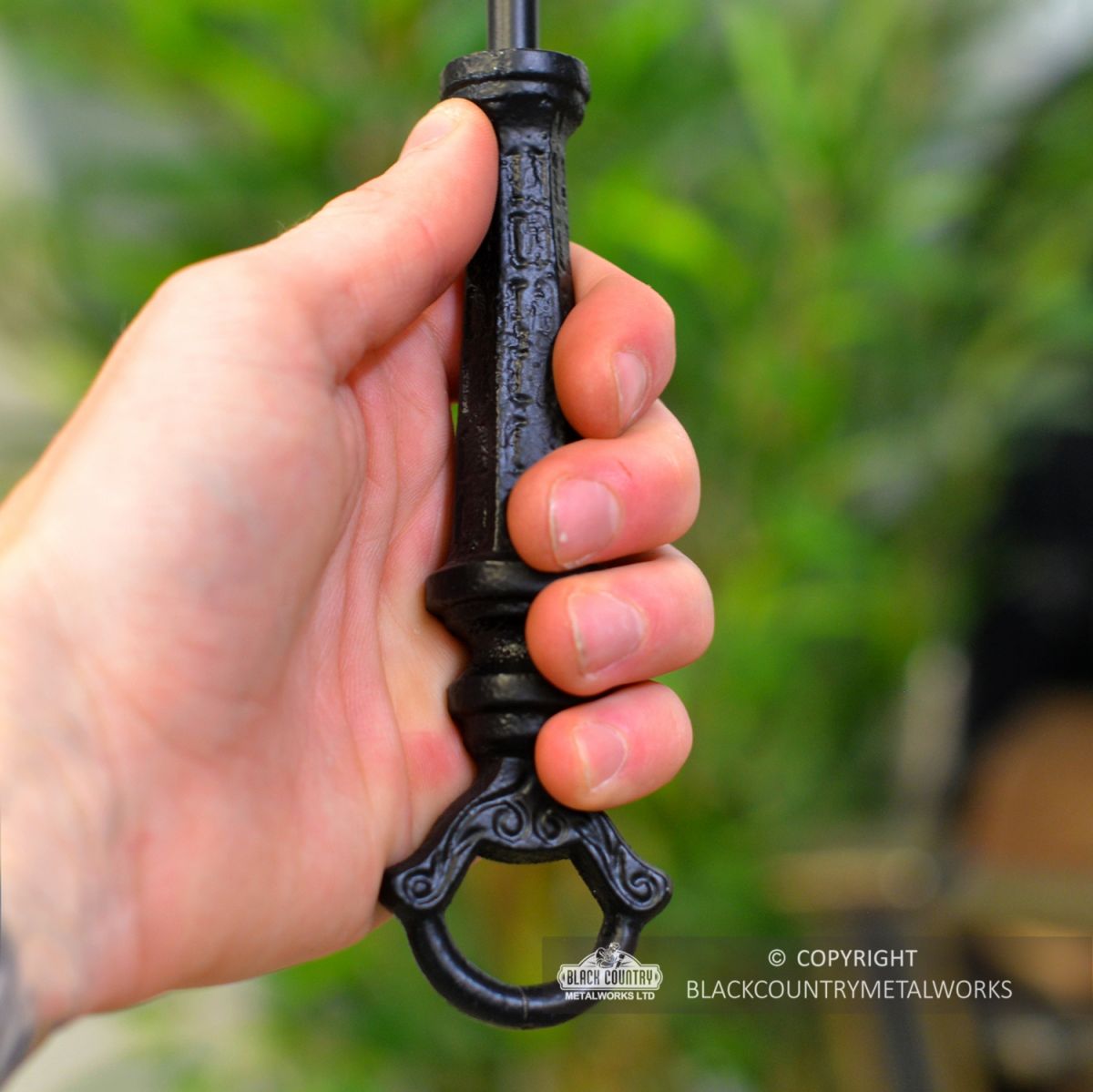 Handle on the Fireside Poker to Scale Handle on the Fireside Poker to Scale