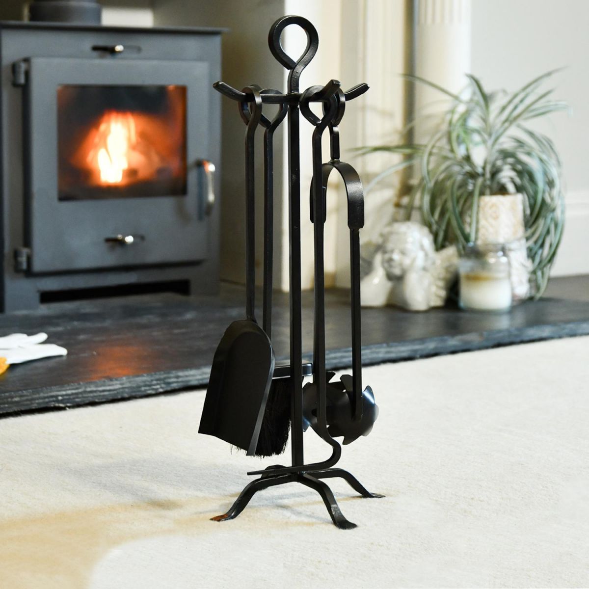 54cm Iron Ring Handle Companion Set  54cm Iron Ring Handle Companion Set