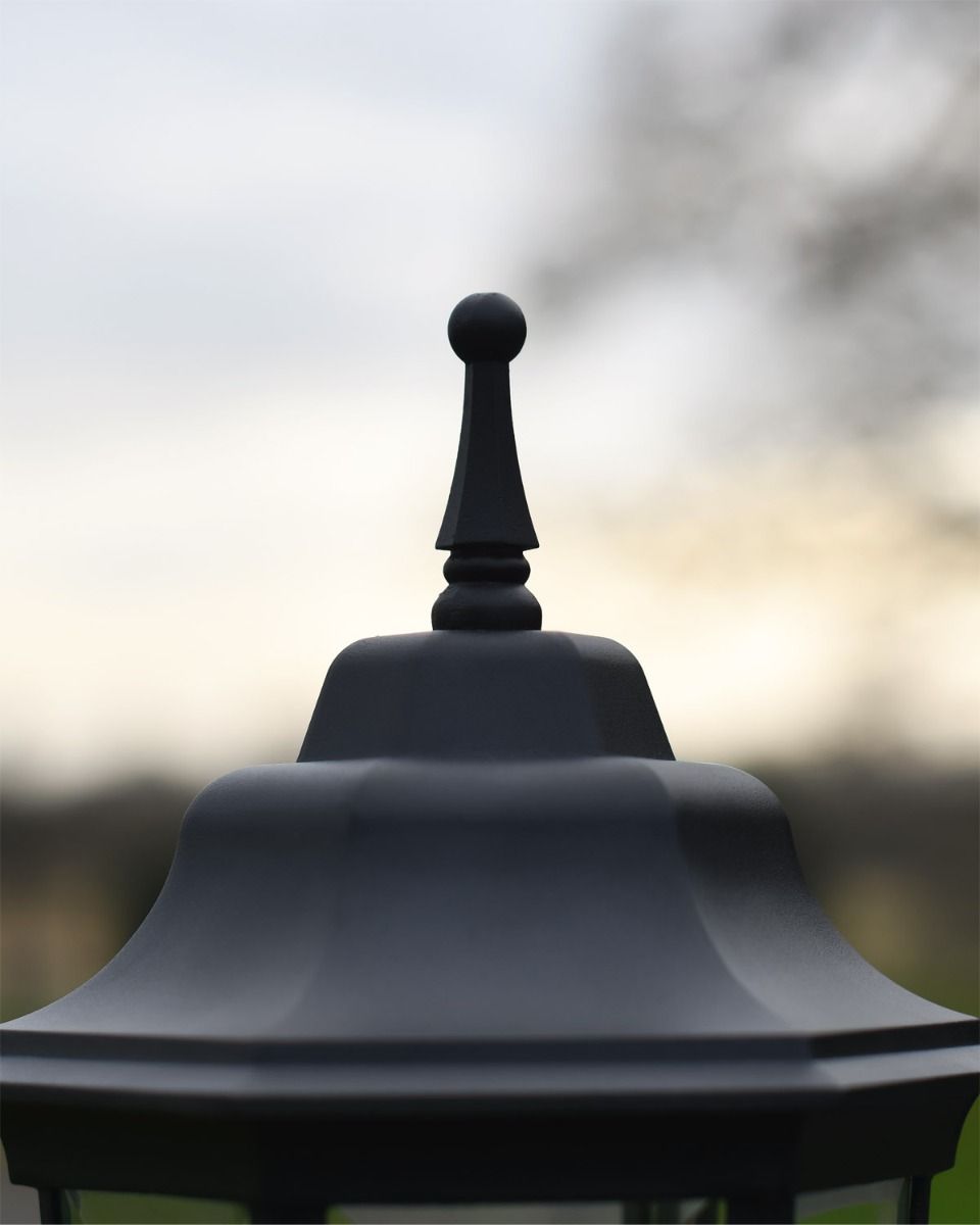 Close up of finial On Light 