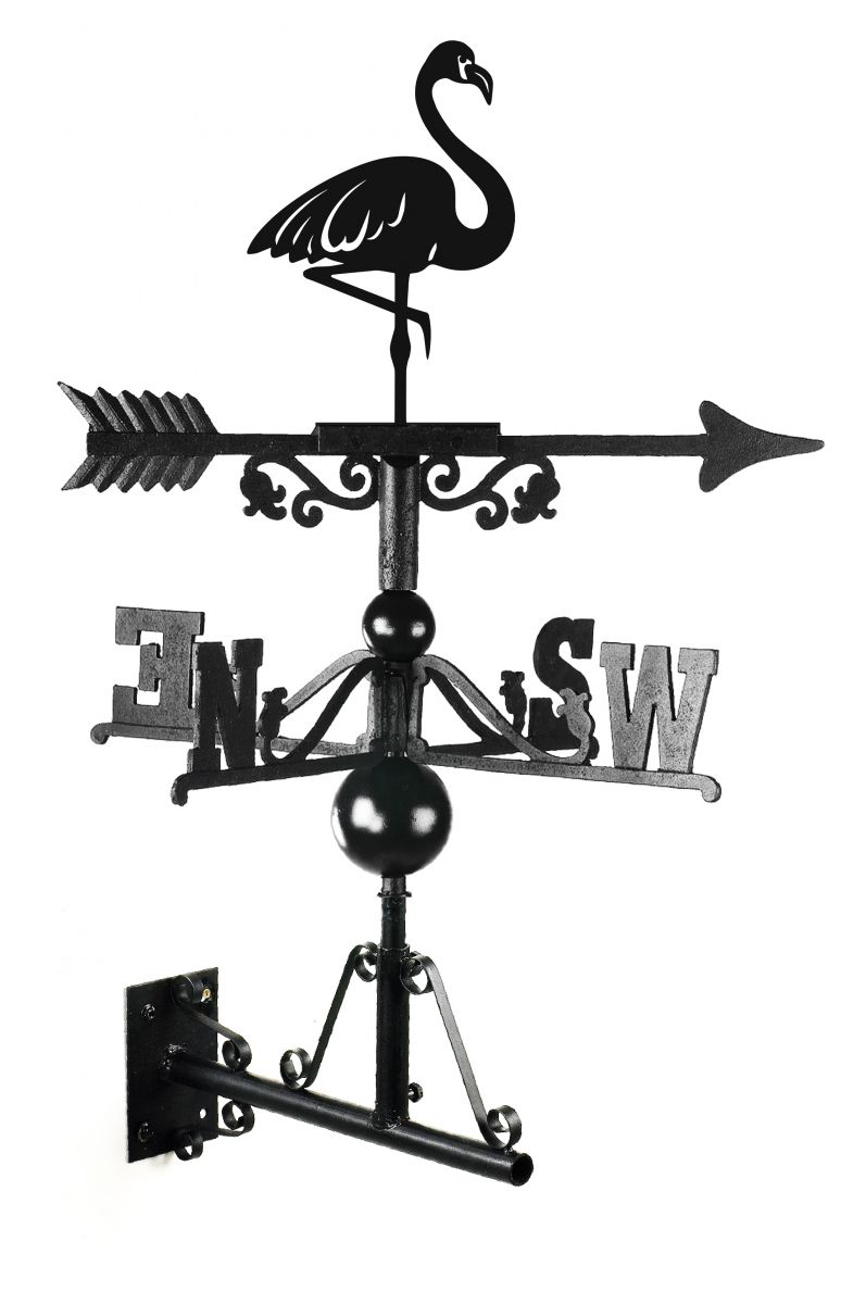 Flamingo Weathervane Created from Cast Iron