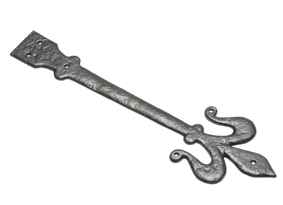 Fleur-De-Lis Cast Iron Hinge