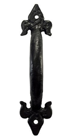 "Halston Park" Fleur De Lys Iron Pull Handle
