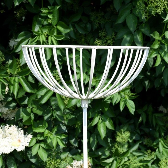 Round Flower Basket on Spike Round Flower Basket on Spike