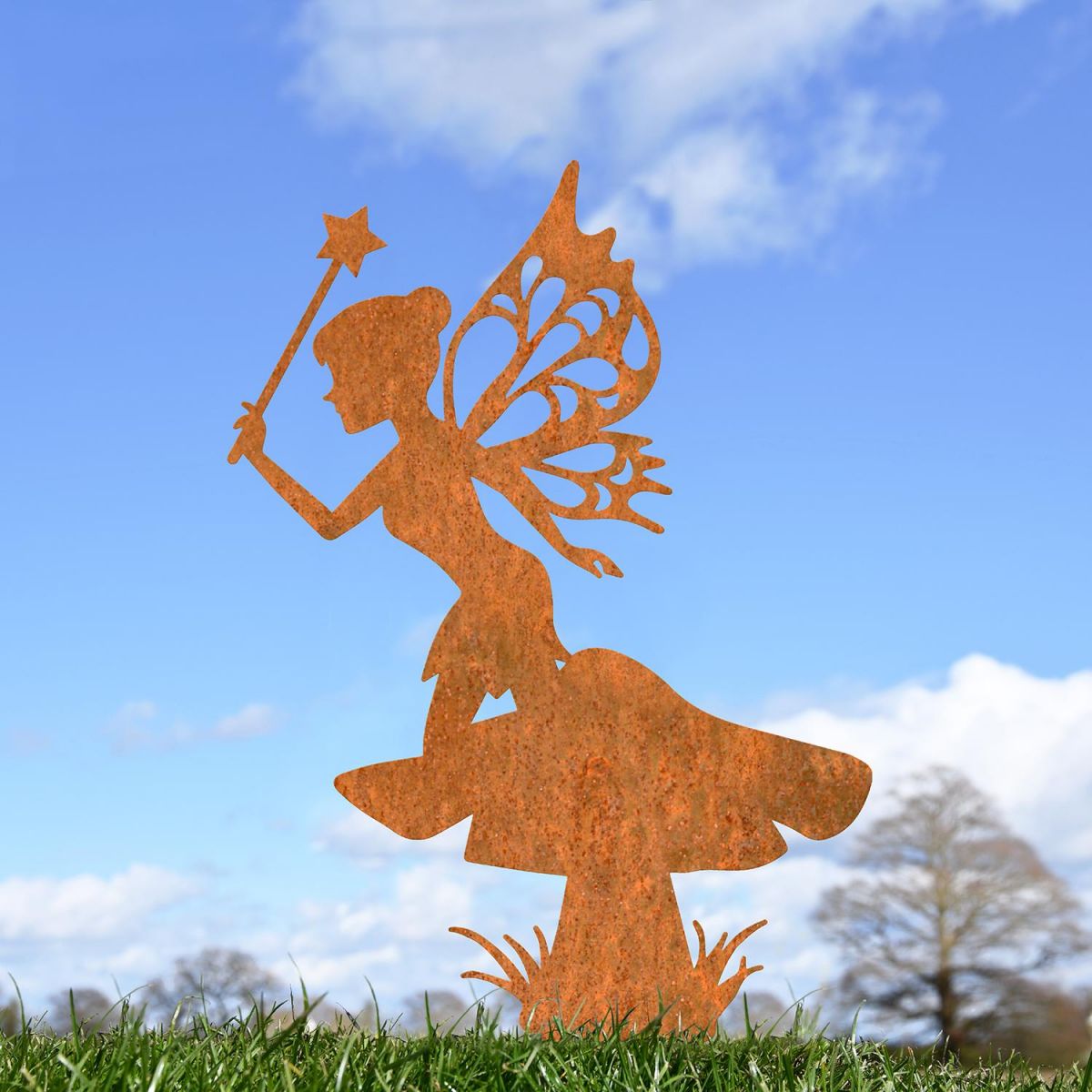Flower Fairy With Wand Silhouette in Situ Flower Fairy With Wand Silhouette in Situ