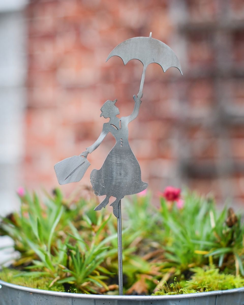 Flying Nanny Artistic Plant Pot Spike - Set of Two