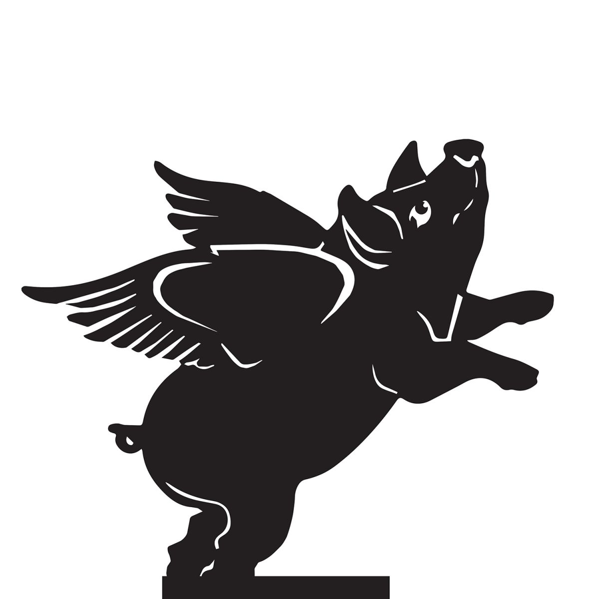 Flying Pig Weathervane Top