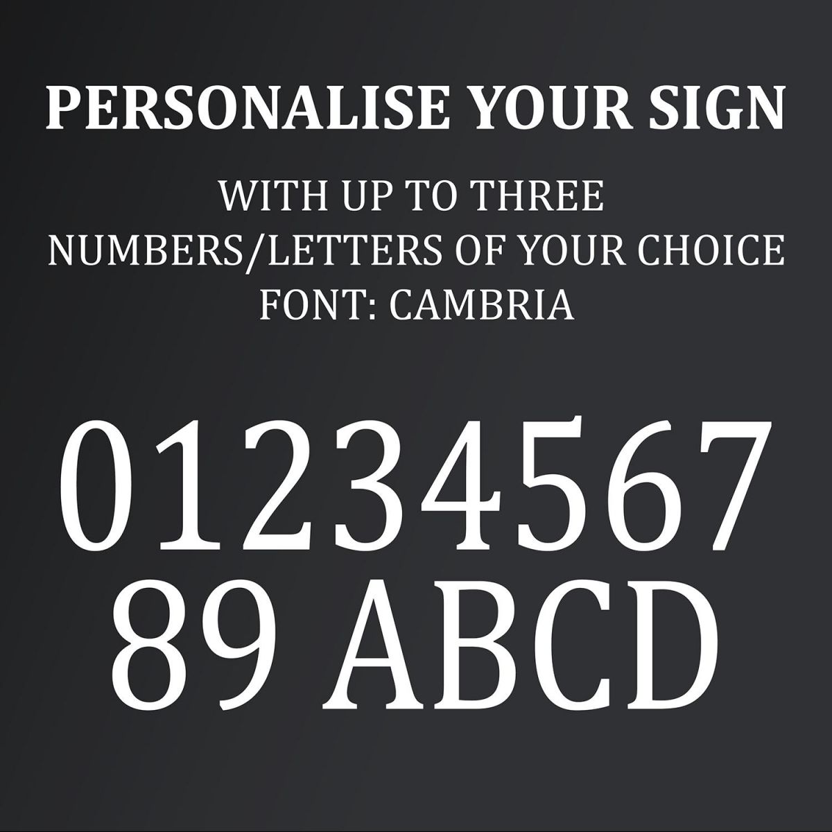 Letters and Numbers Available on the Traditional Iron Ornate Number Sign Letters and Numbers Available on the Traditional Iron Ornate Number Sign