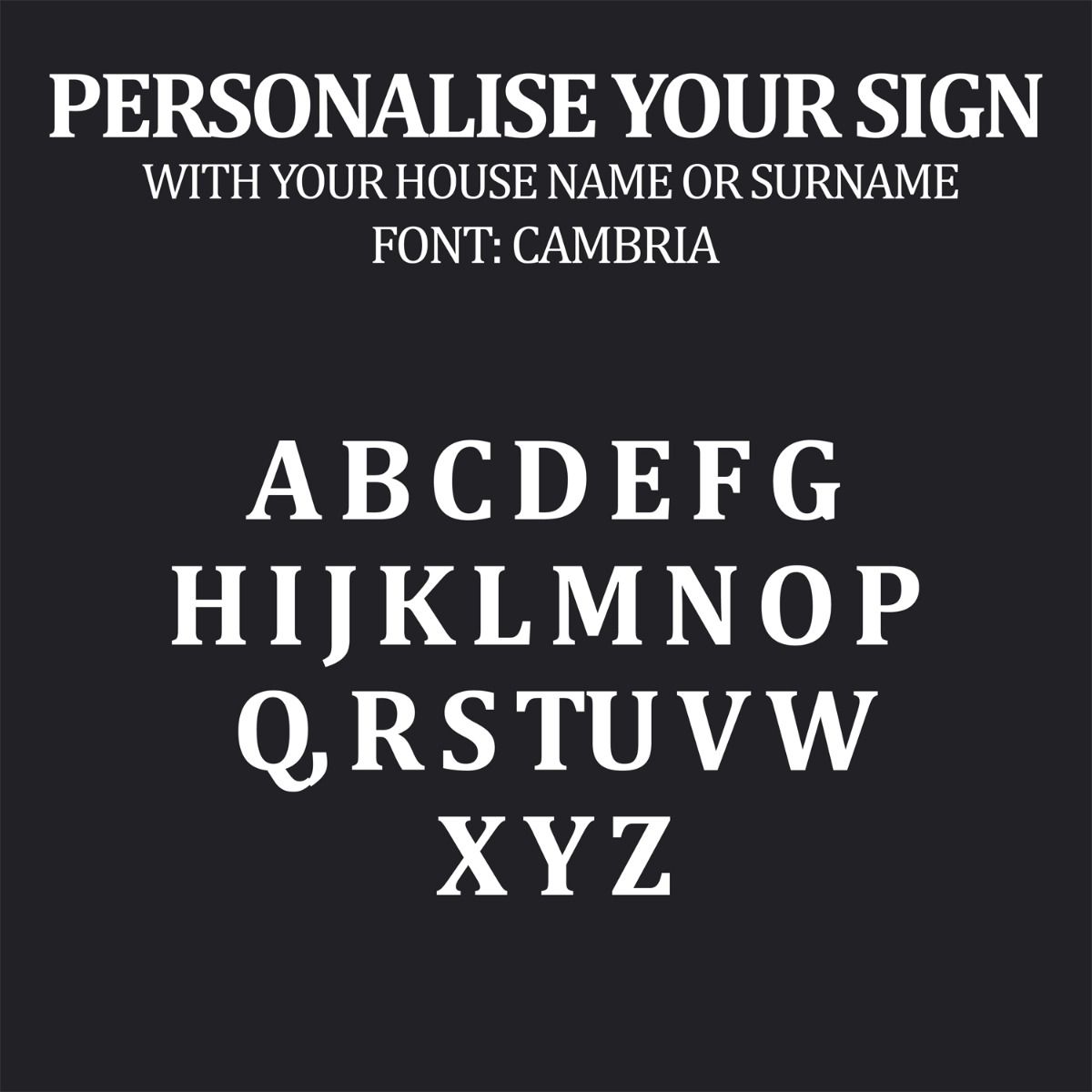 Bespoke sign Fonts  Bespoke sign Fonts