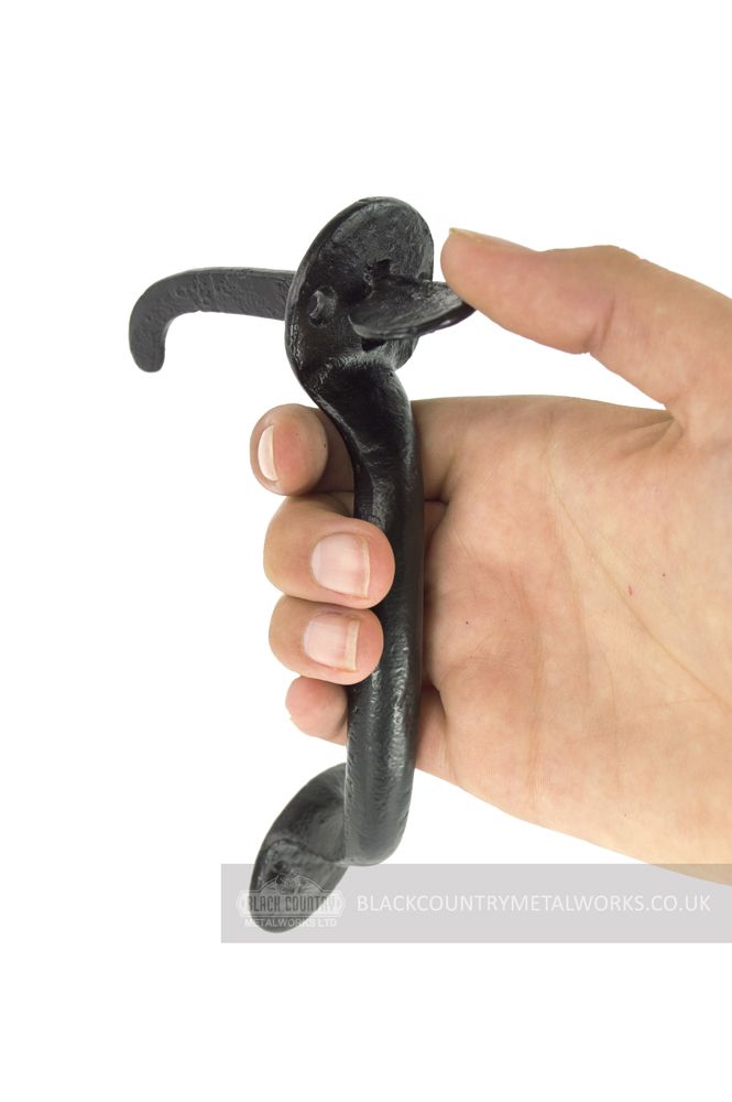 Right Handed Forge Design Iron Thumb Latch