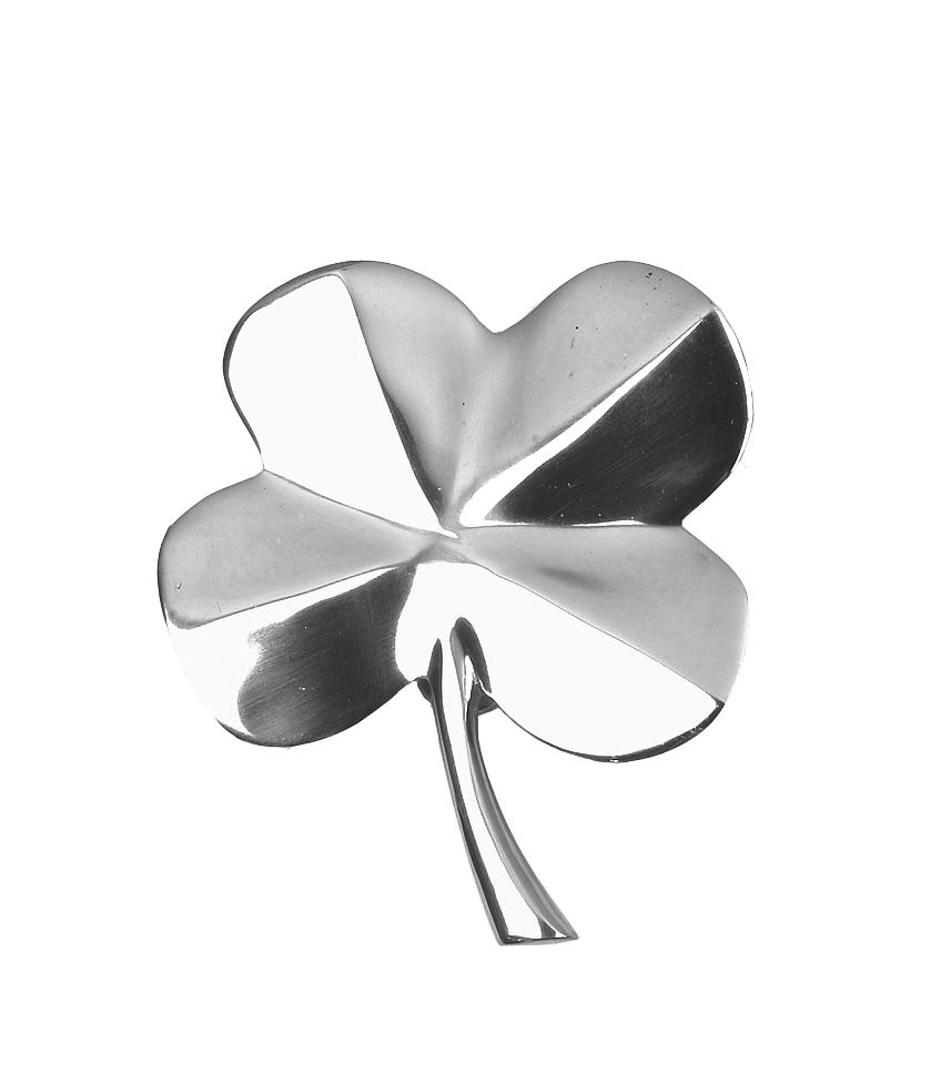 4 Leaf Clover Door Knocker In Bright Chrome