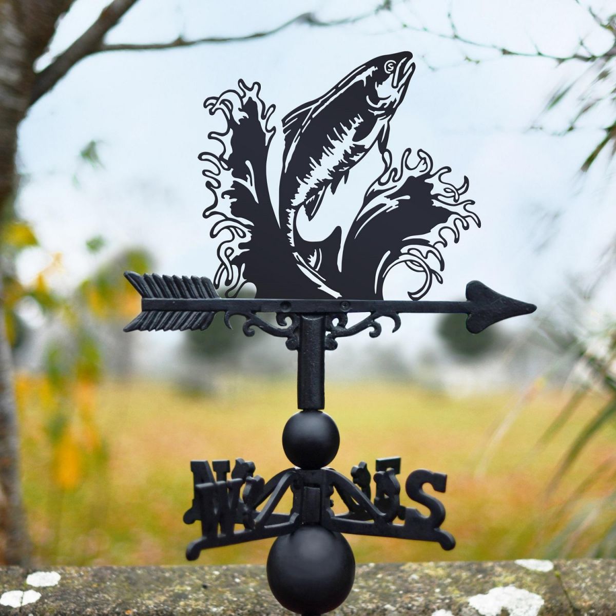 Weathervane with Freshwater Salmon Motif 