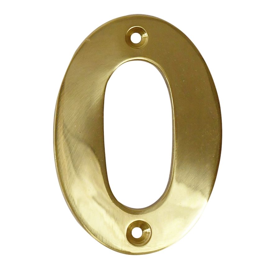 Traditional Polished Brass Number 0