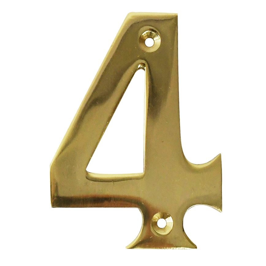 Polished Brass Number 4