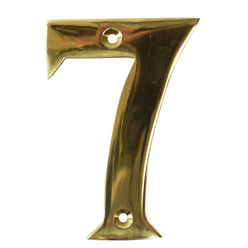 Polished Brass Number 7