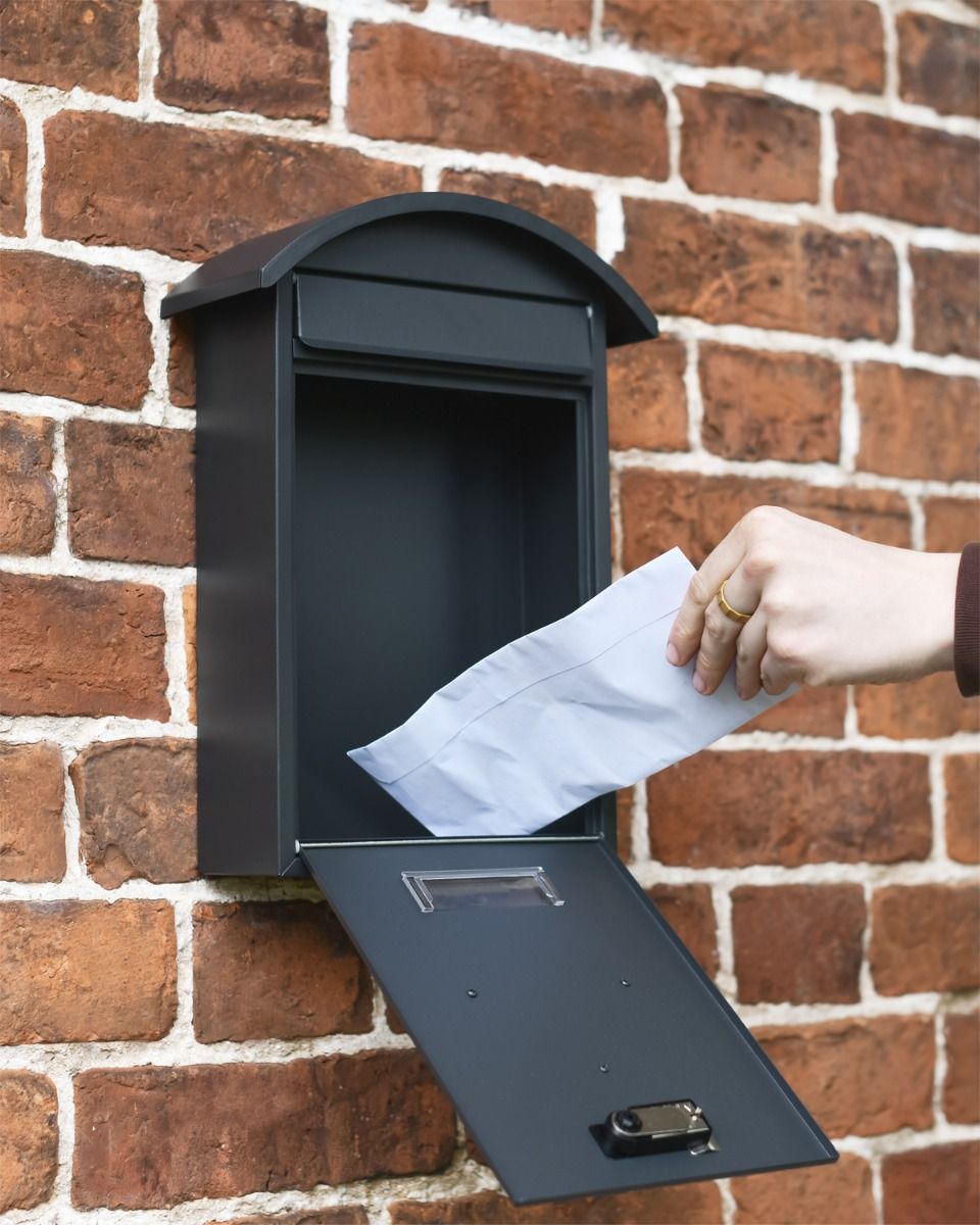 Open Post Box posting a Letter