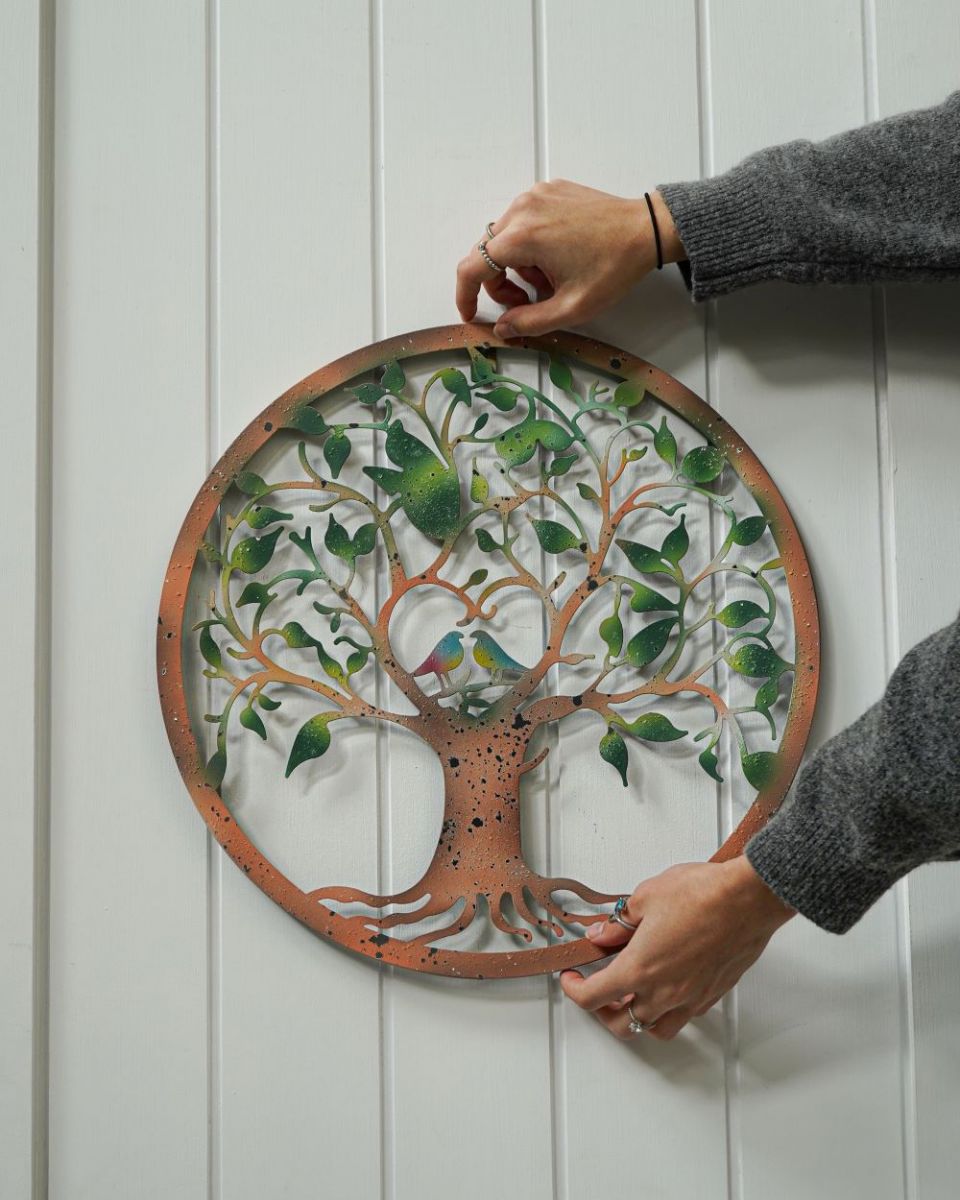 Scale image of love bird wall art