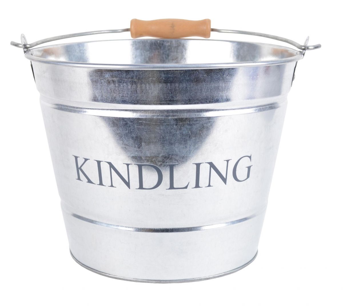 Kindling Bucket in a Galvanised Steel Finish