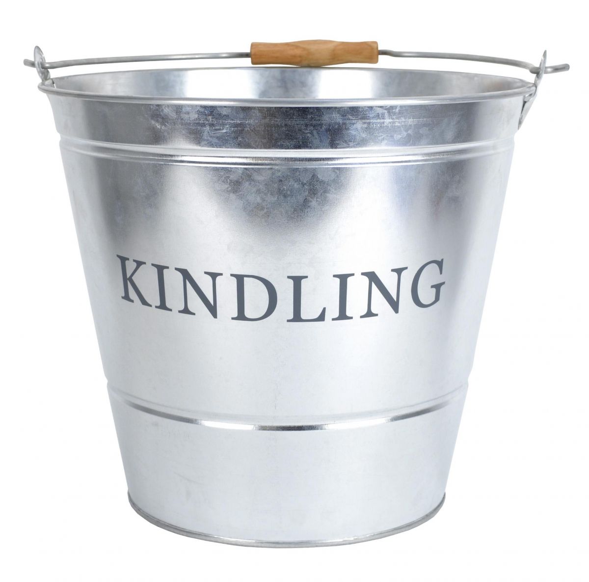 Kindling Bucket in a Galvanised Steel Finish