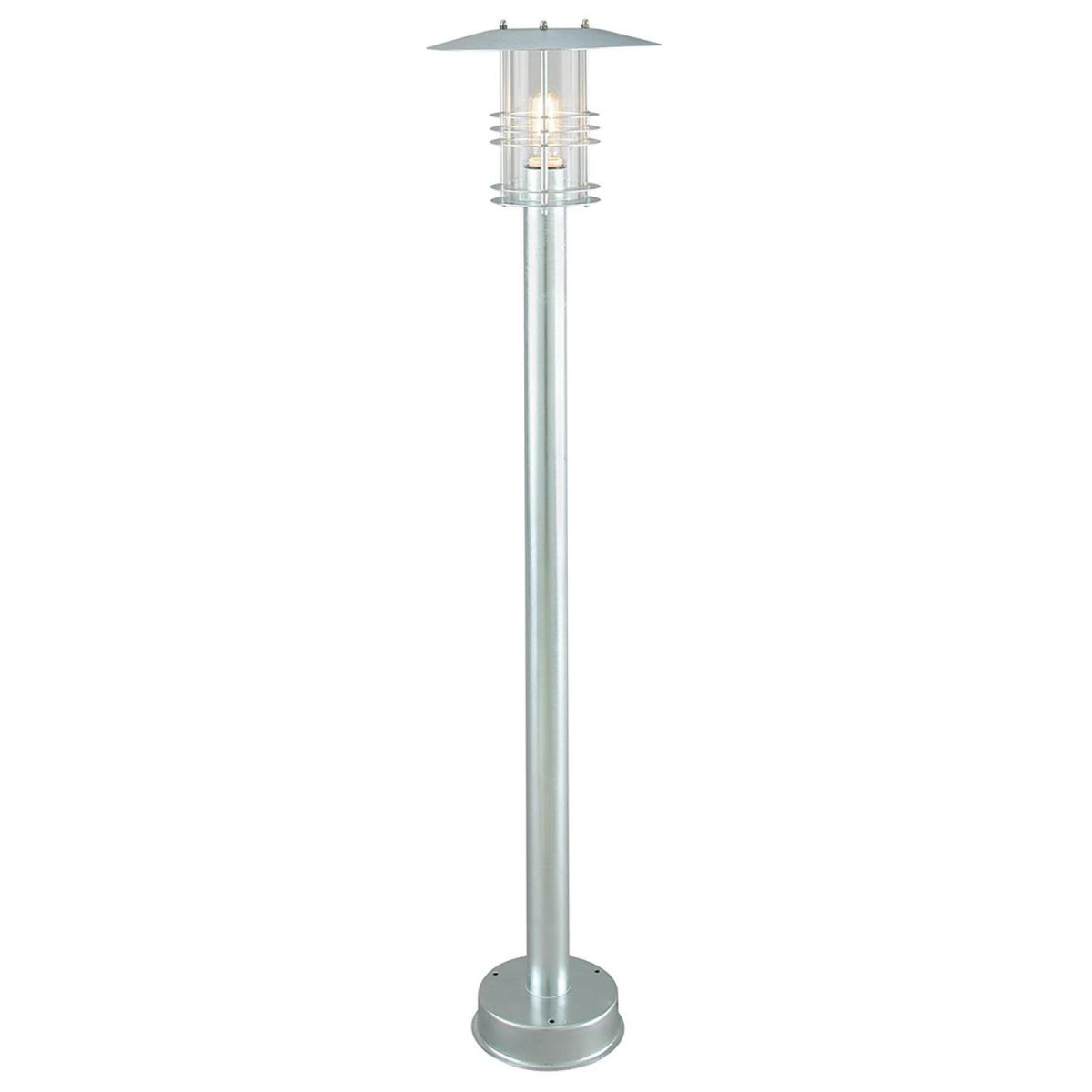 Galvanised Steel "Lighthouse" Single Lamp Pillar Light