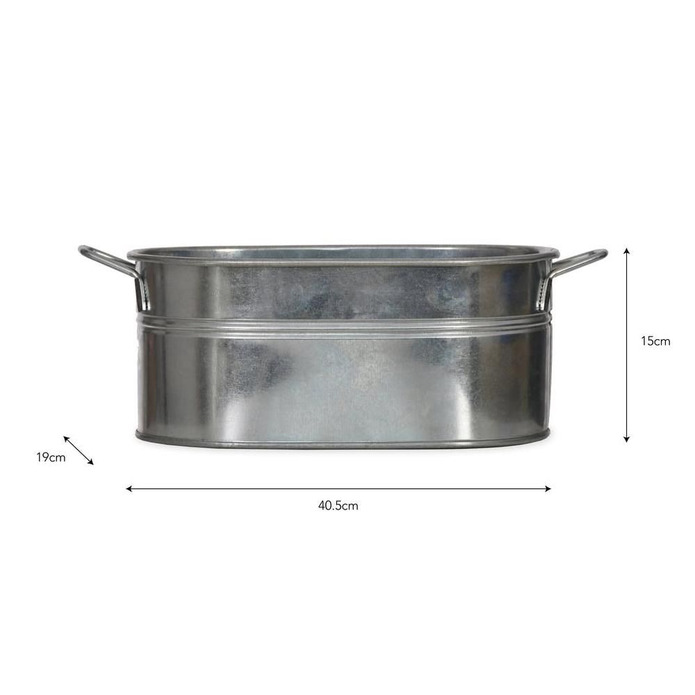 Galvanised Steel Trough Planter Dimensions
