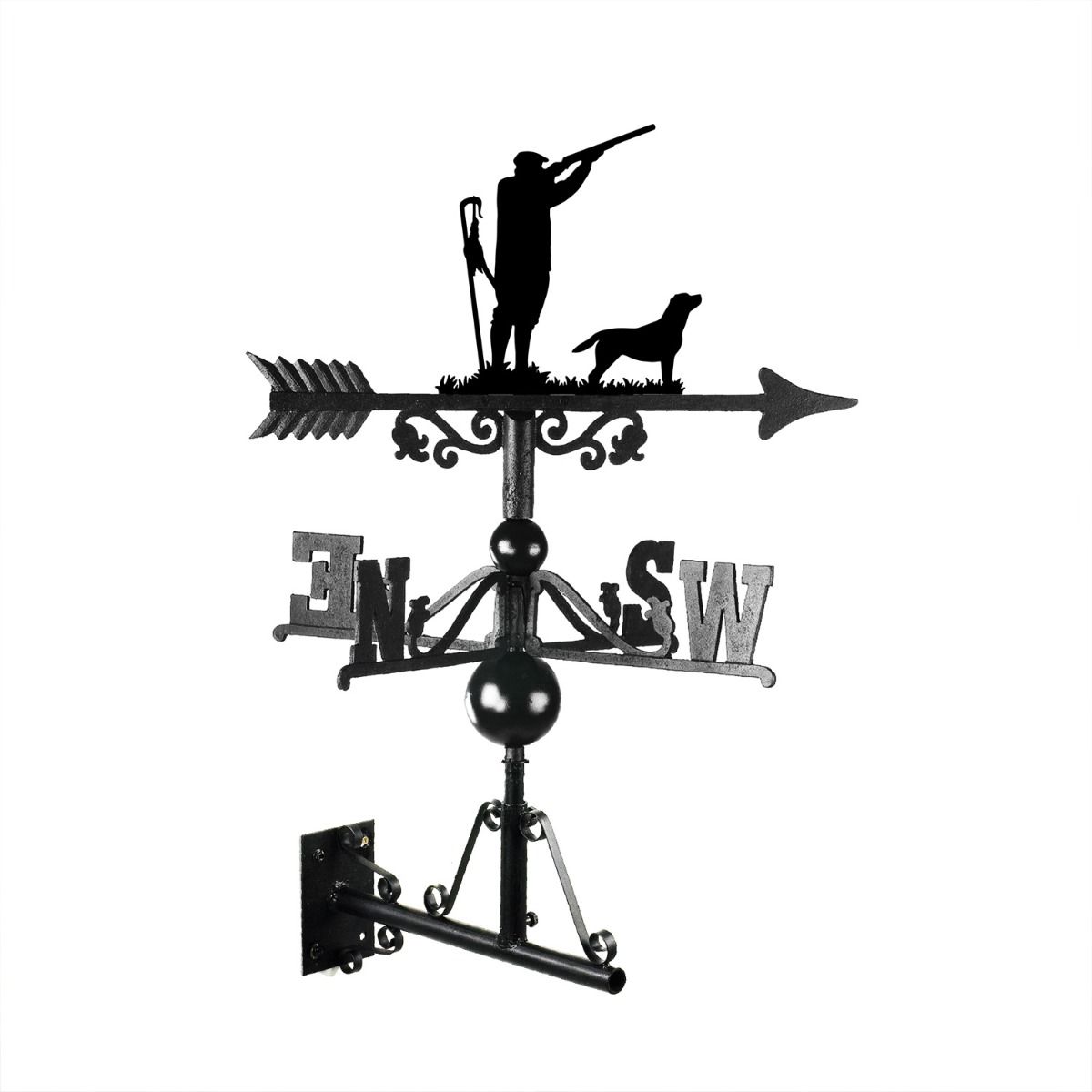 "Game Season" Labrador Weathervane On White Background 