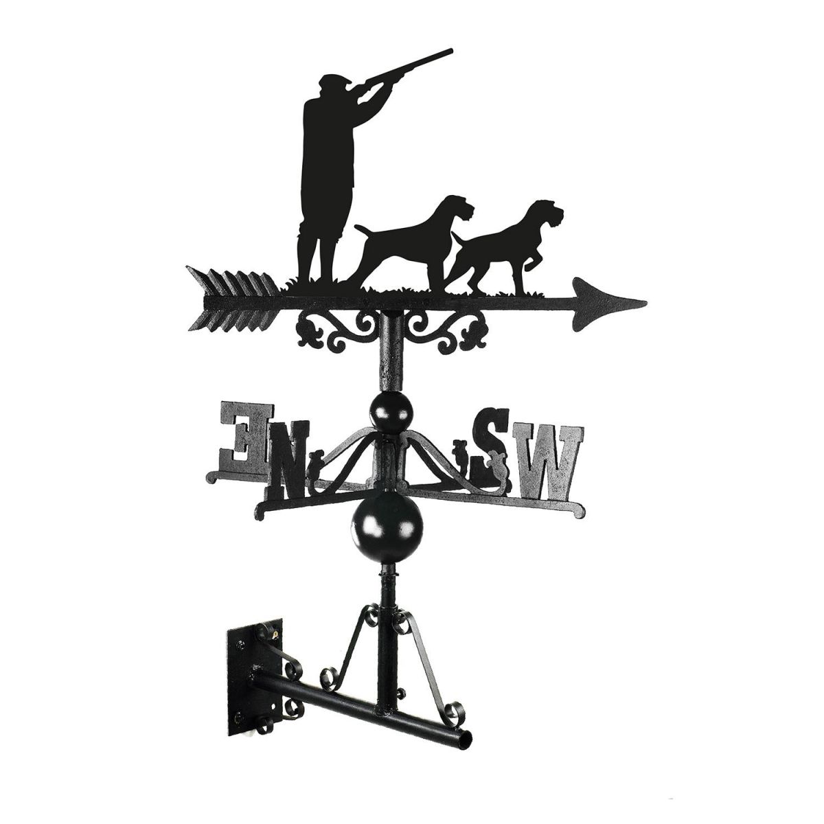 German Wired Pointer Game Season Weathervane Created Out of Cast Iron