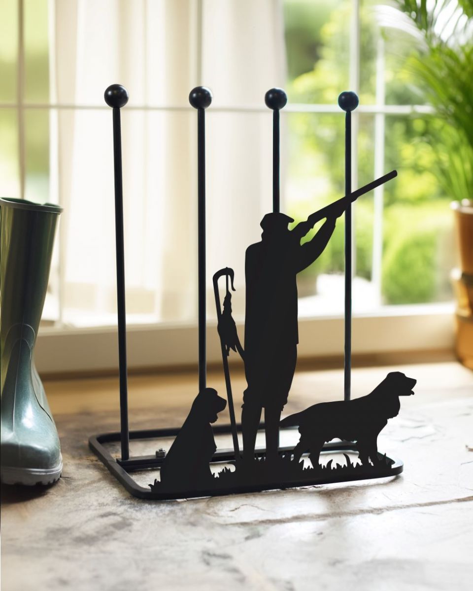 Springer Spaniel Boot Rack in porch Springer Spaniel Boot Rack in porch