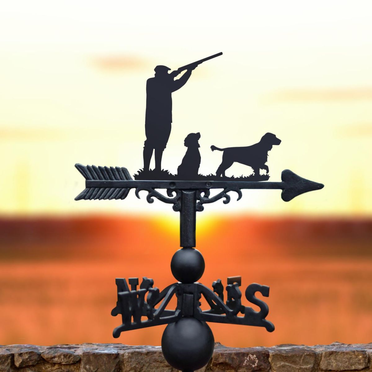 Game Season "Cocker Spaniel" Weathervane in Situ