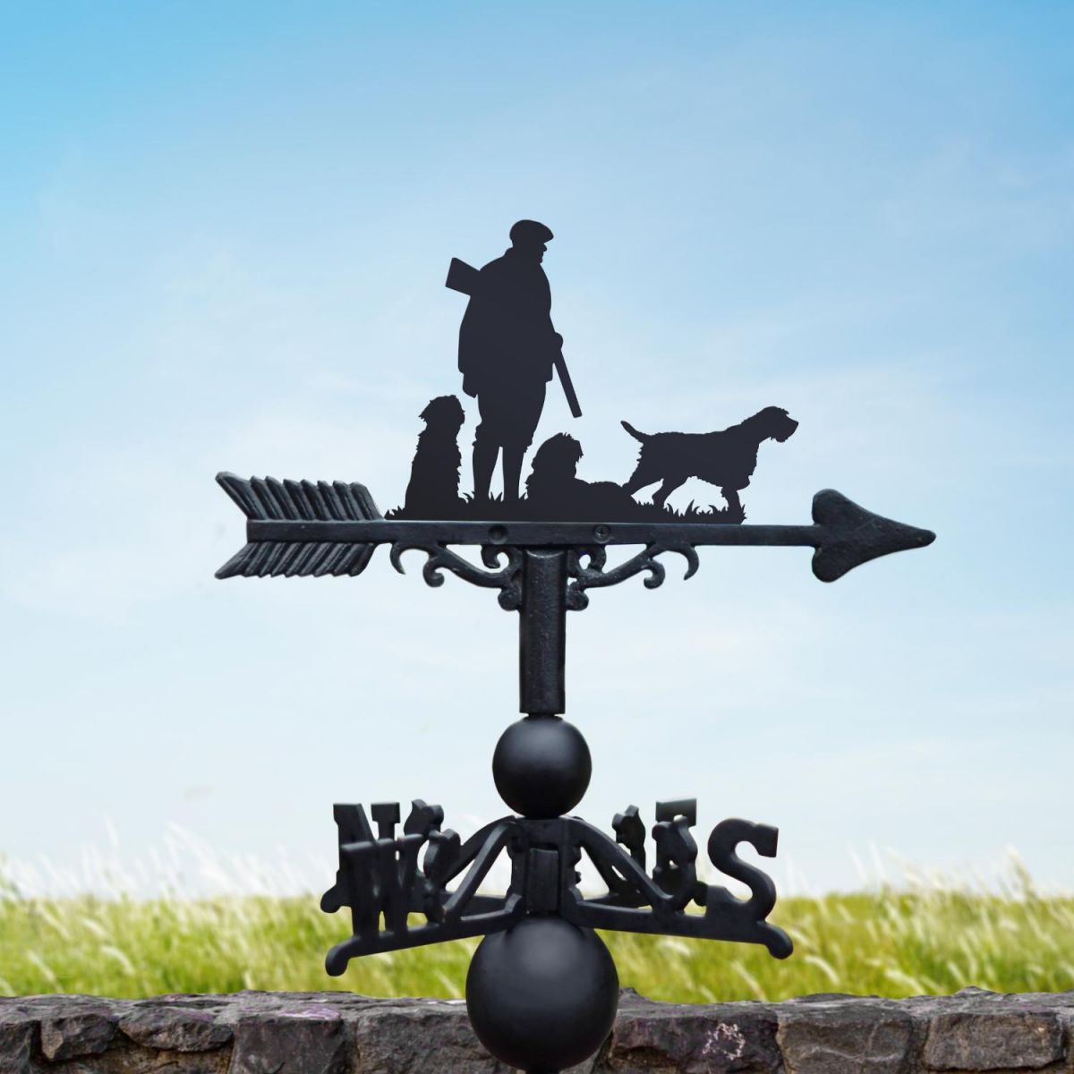 Game Season "Korthals Griffon" Weathervane in Situ