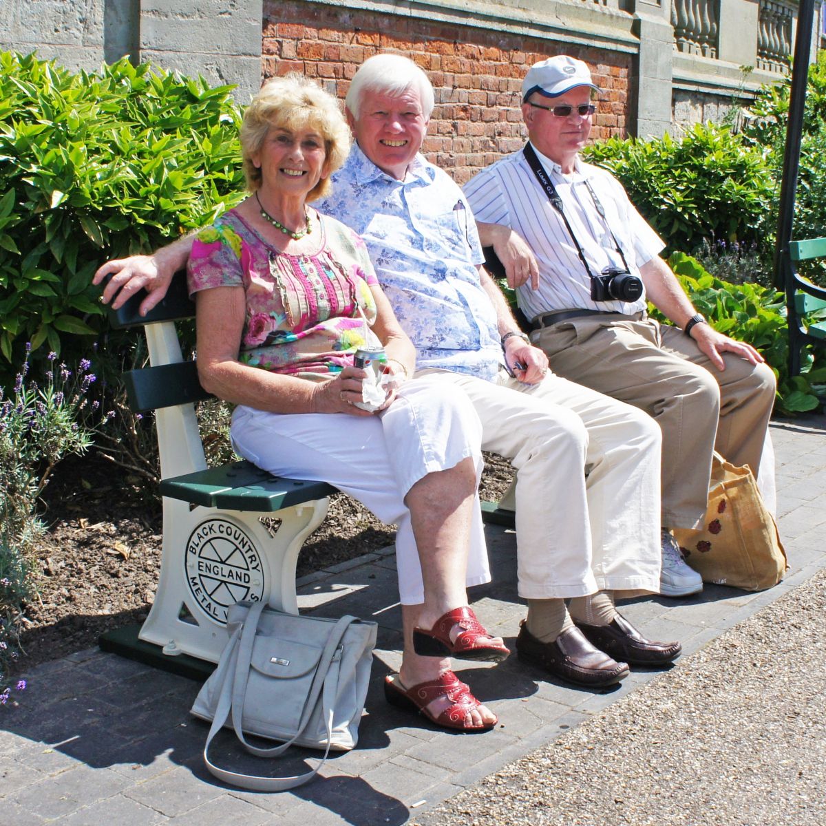 “Parklands” Cast Metal and Wood Bench “Parklands” Cast Metal and Wood Bench