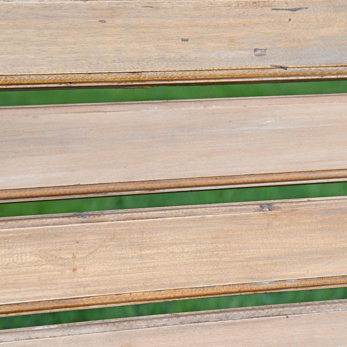 Close up of wooden slats 