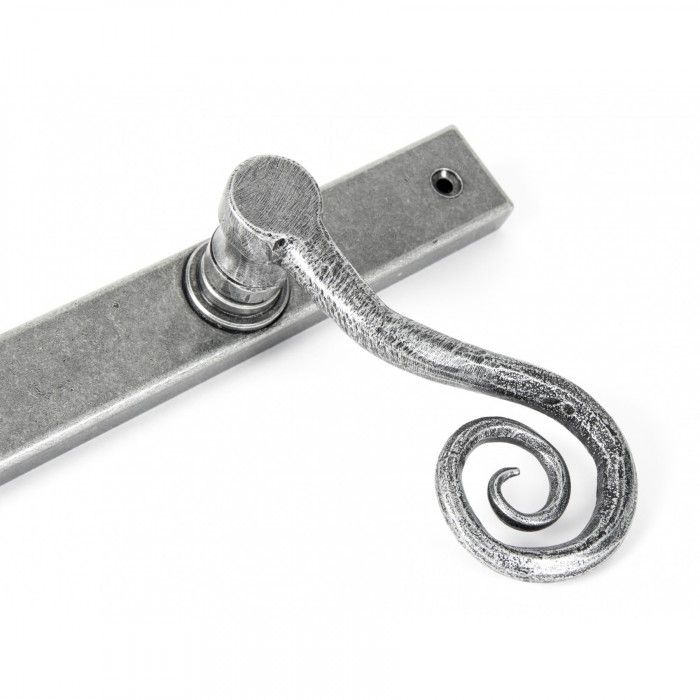 Antique Pewter Finish On The Monkey tail Door Handle Antique Pewter Finish On The Monkey tail Door Handle