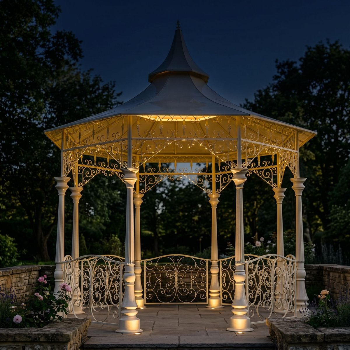 Deluxe "Lady Leticia" Bandstand - 3.4m Digital Illustration At Night