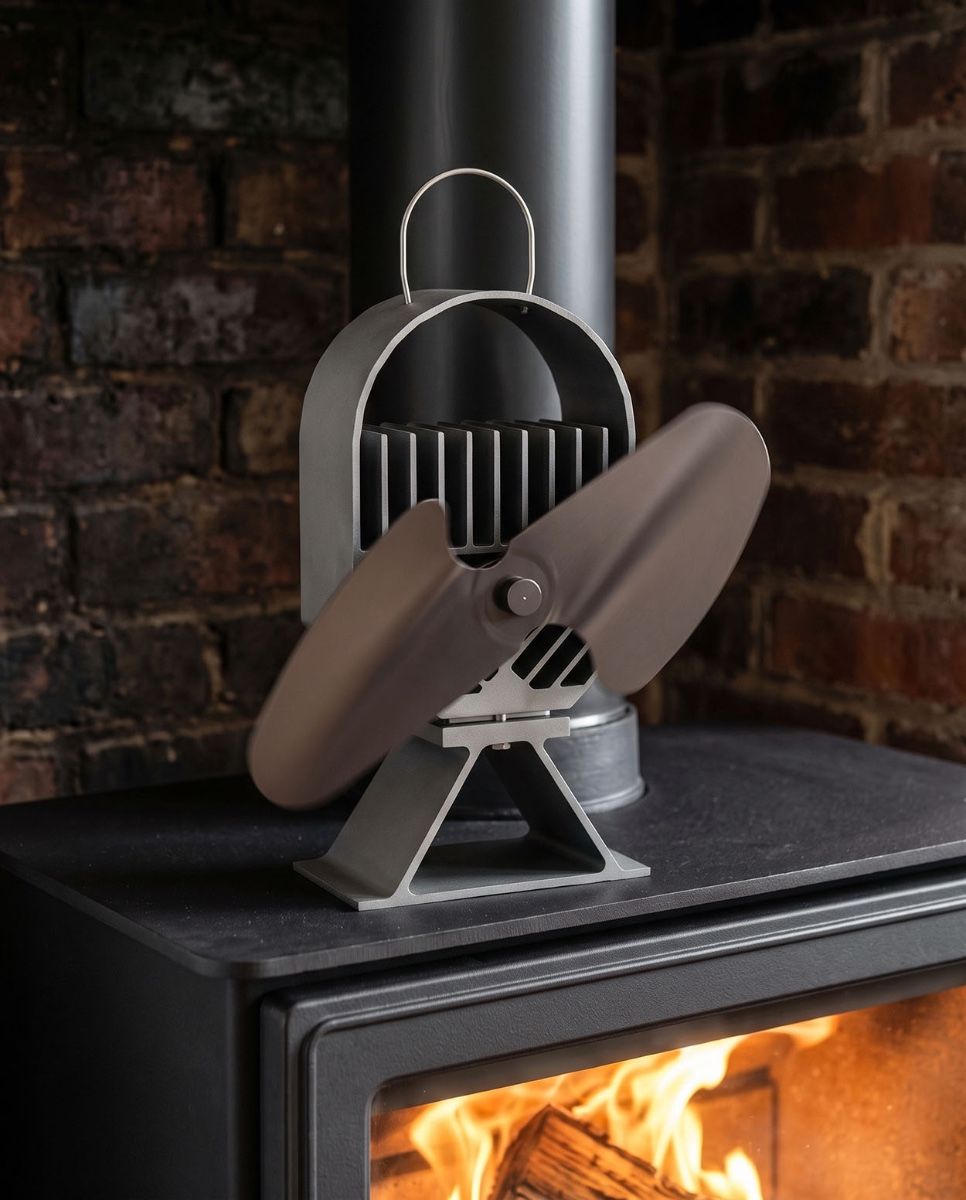 24cm Two Blade Stove Fan Digital Illustration