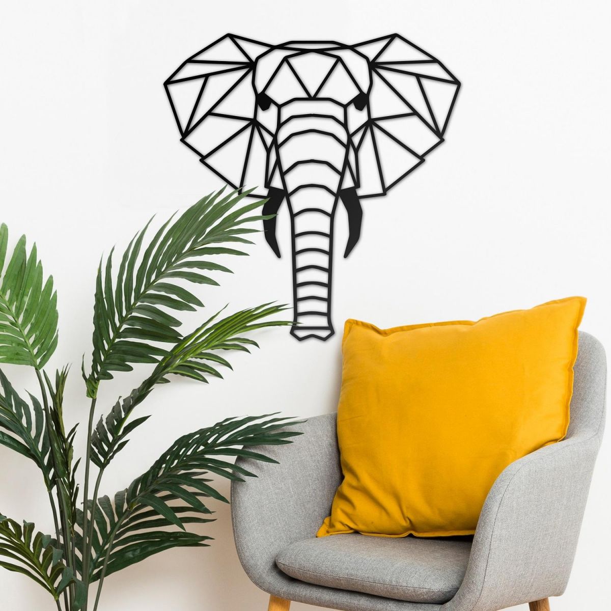 Geometric Elephant Wall Art 