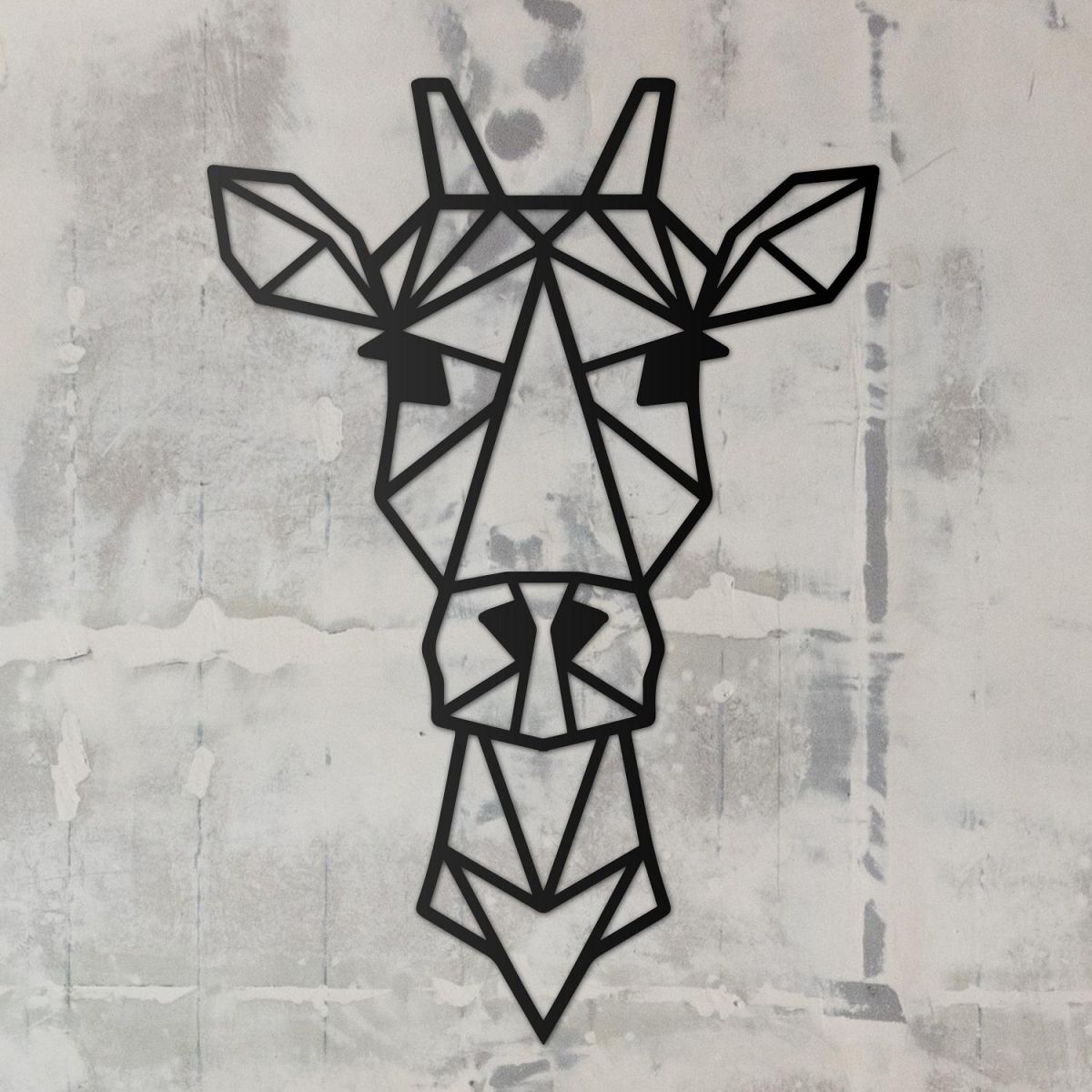 Geometric Wall Art of Giraffe 