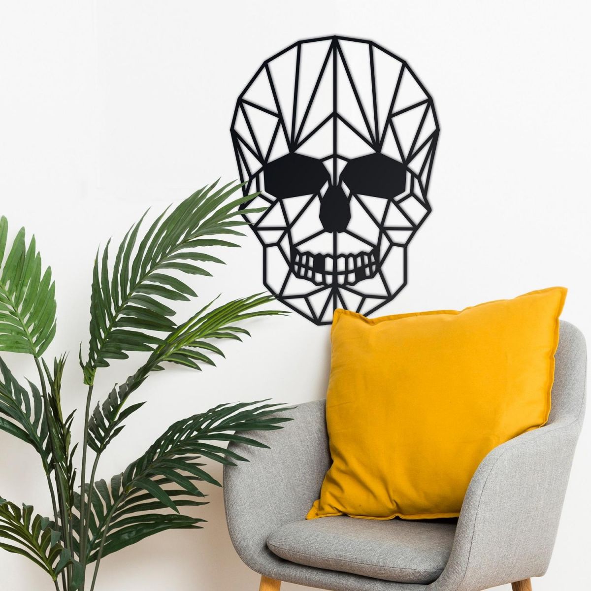 Geometric Skull Wall Art 