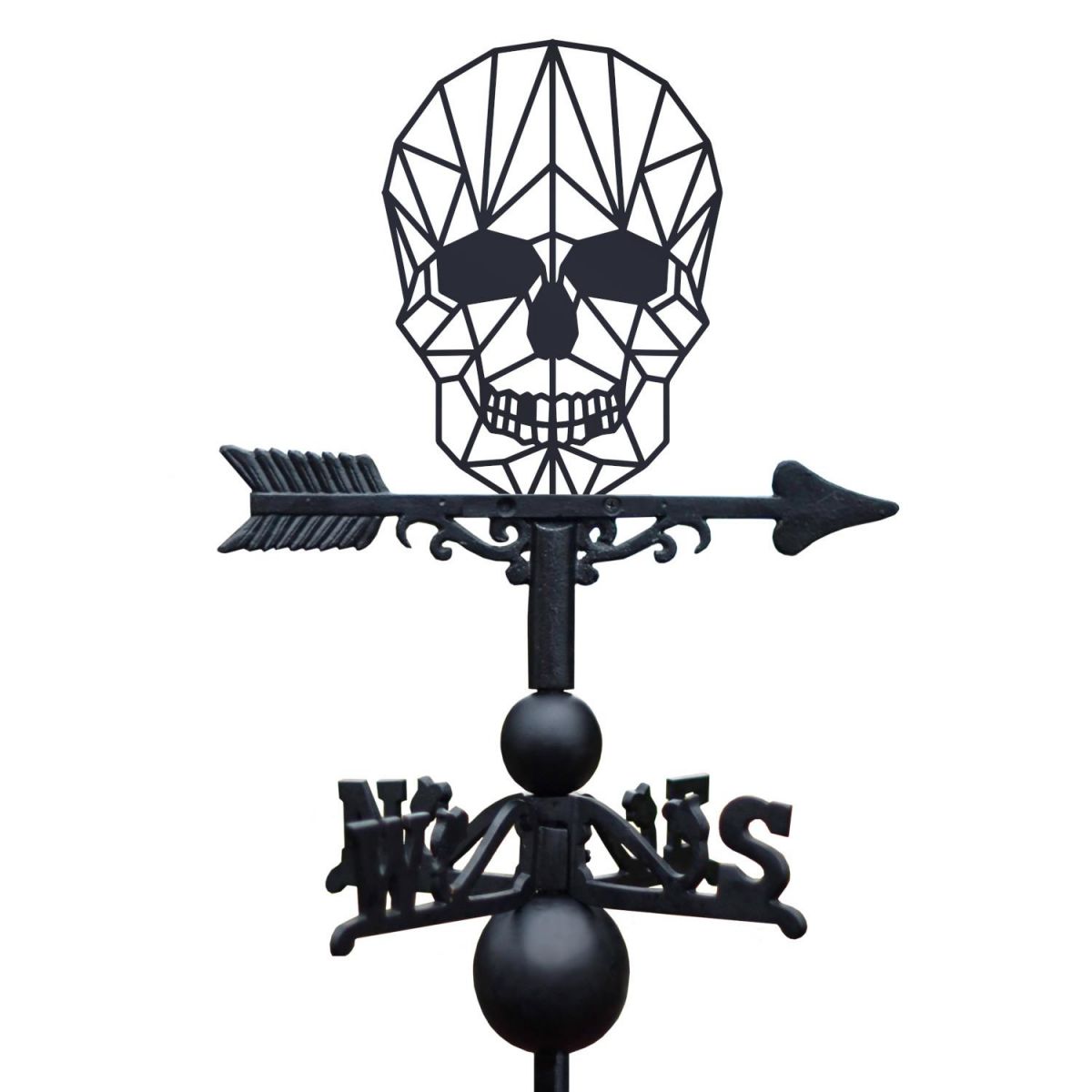 Close-Up of Geometric Skull Topper